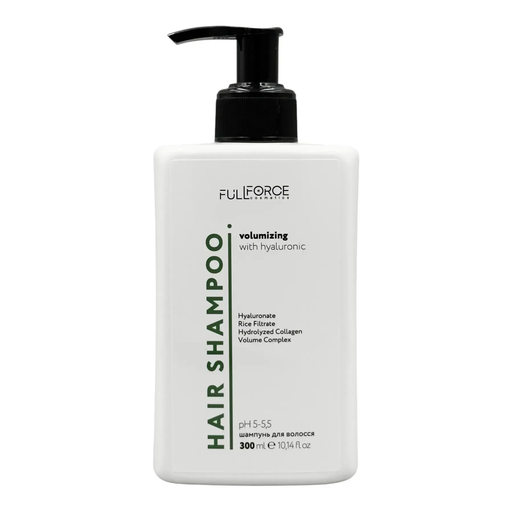Full Force Шампунь об'єм Hair Shampoo Volumizing with hyaluronic 300